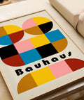 Bold geometric Bauhaus wall art for modern spaces.