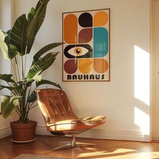 High-contrast geometric shapes wall art with abstract forms