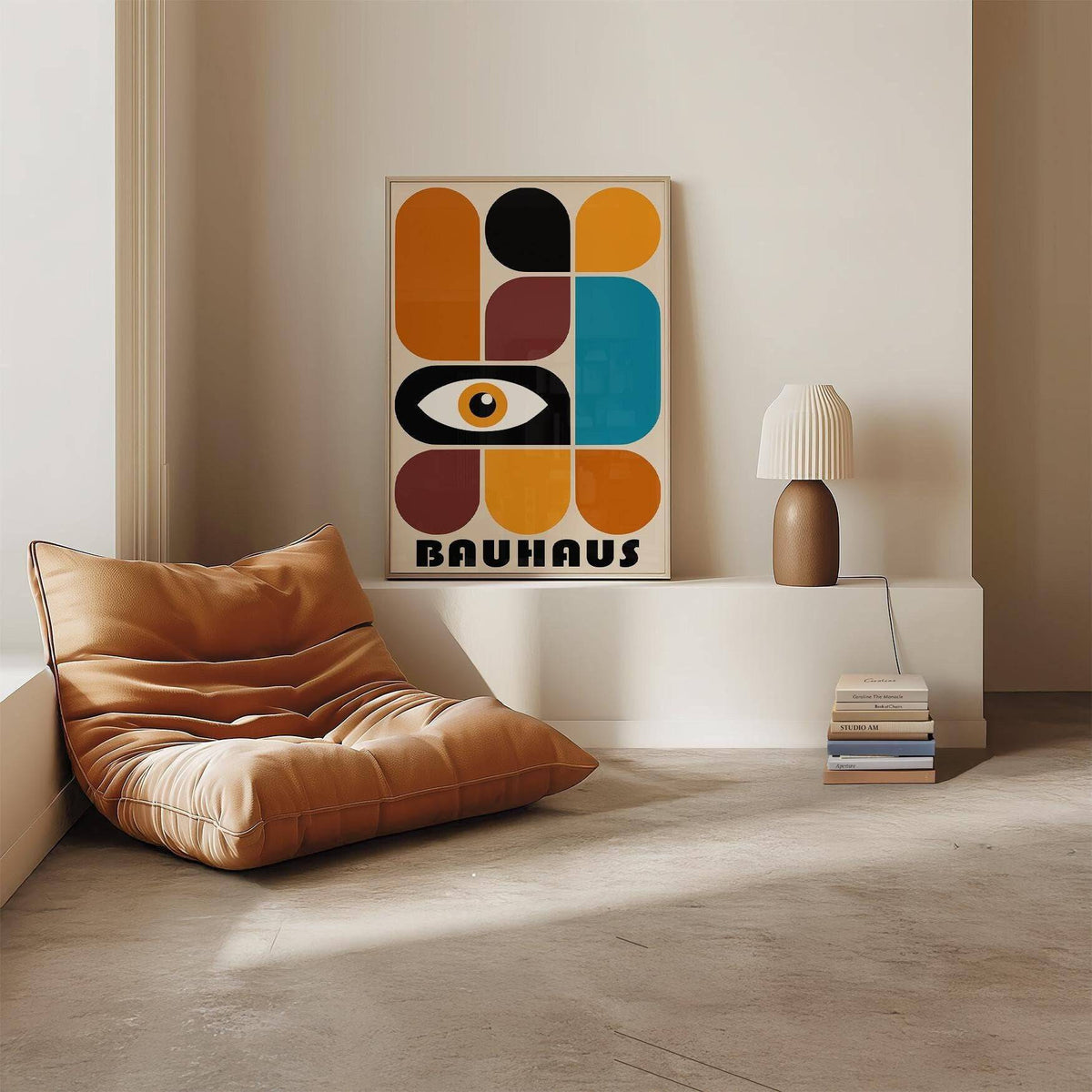 Geometric shapes wall art ideal for minimalist interiors
