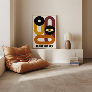Modern retro home decor with warm colour tones
