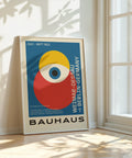 Geometric minimalist wall print in Bauhaus style.