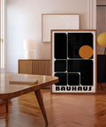 Geometric Bauhaus art for living room or office spaces