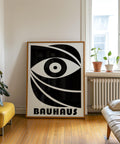 Geometric Bauhaus design poster for living room or office decor