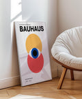 Colourful geometric Bauhaus art print for modern spaces