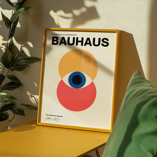 Bauhaus style poster inspired by the Bauhaus movement