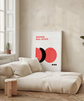 Modern geometric Bauhaus design poster for real estate