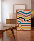 Bauhaus-inspired abstract art wall print for contemporary interiors