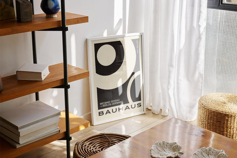 Big minimalist art print for neutral home spaces