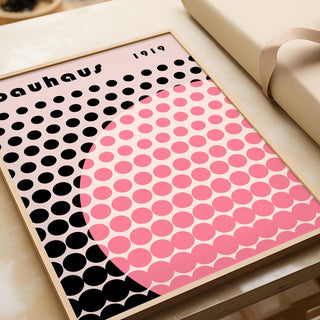 Bauhaus print poster ideal for bedrooms, studios, and creative spaces