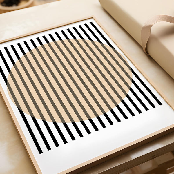 Sleek stripe print ideal for minimalist office posters collection