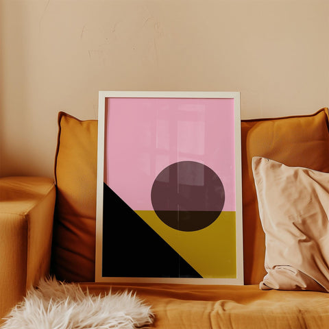 Sunrise over the mountain abstract wall art for living room