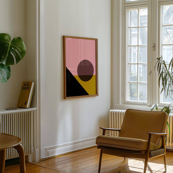 Structured abstract bright colored artwork ideal for contemporary homes