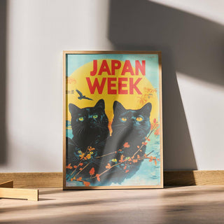 Nostalgic retro wall prints with vibrant colours perfect for modern interiors