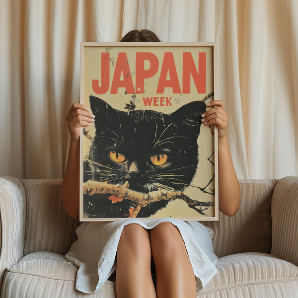 Statement retro Japanese art for home decor enthusiasts