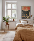 Japan Week bold vintage art print with striking colours.