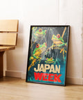 Bold frog animal poster for playrooms and living spaces.