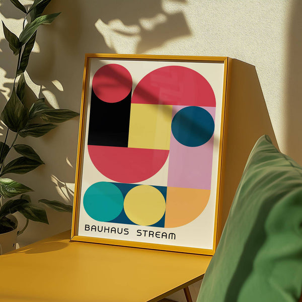 Aesthetic large colourful wall art print for vibrant home decor