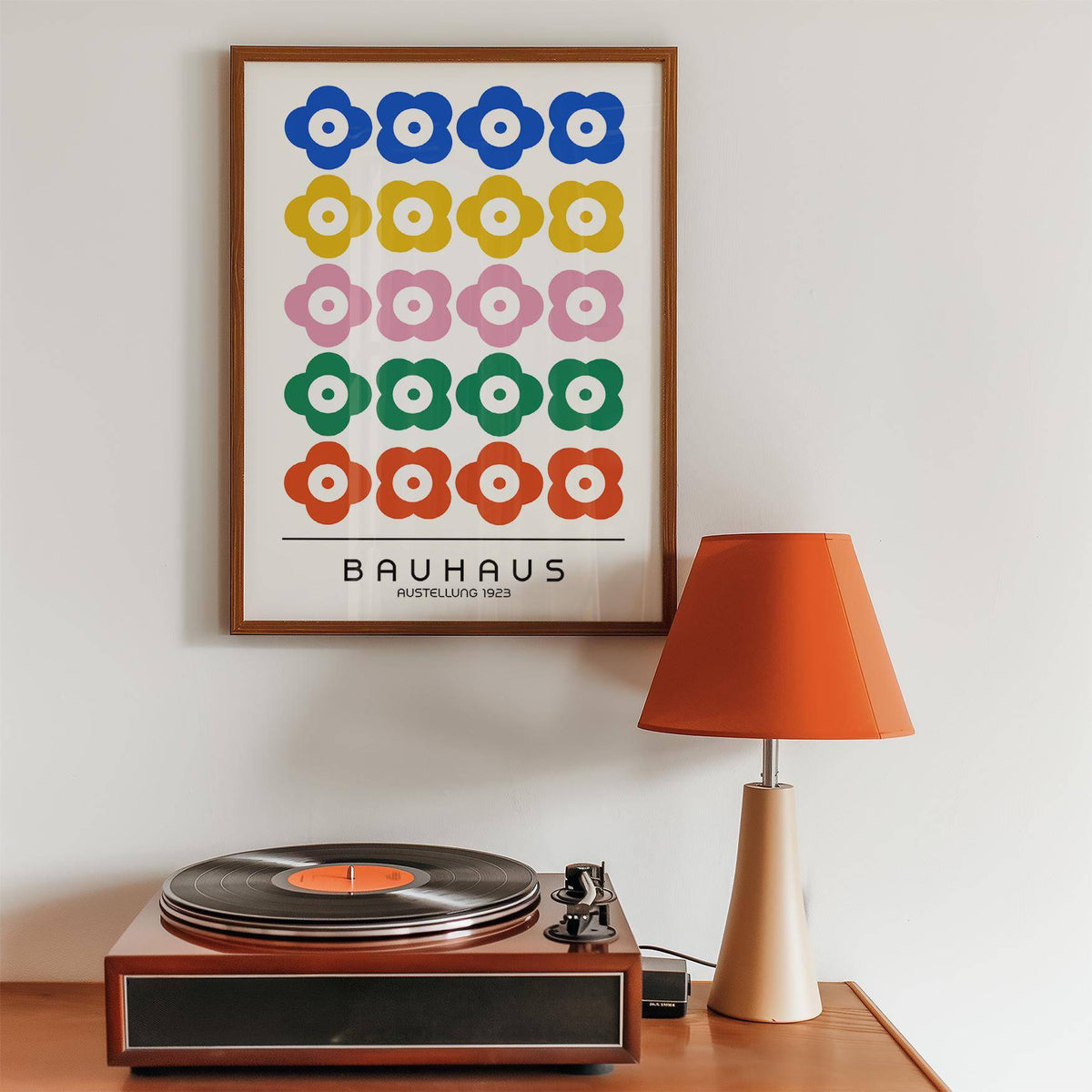 Artistic Bauhaus print design for creative spaces