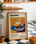 Trendy coffee wall art for modern home cafes.