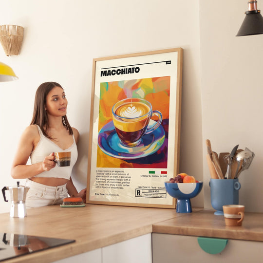 Macchiato Kaffee Kunst