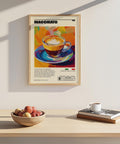 Bold colourful coffee drink poster for home.