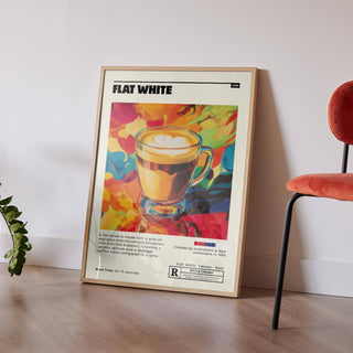 high-quality coffee shop wall art with barista theme