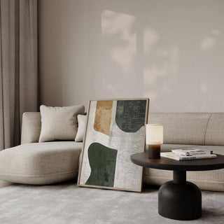 abstract art neutral featuring Wabi Sabi elements