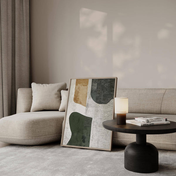 abstract art neutral featuring Wabi Sabi elements