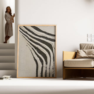 Wabi Sabi big abstract art for earthy and calming interior design