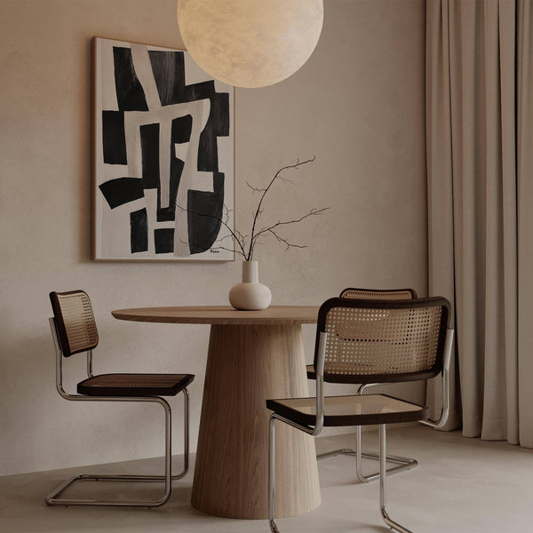 Large-format modern print from wabi sabi home decor collection