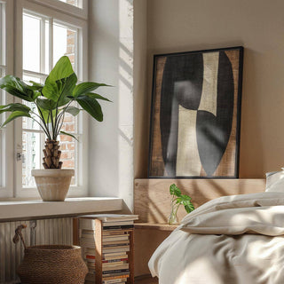 Modern decor using bold yet calming zen wall art composition