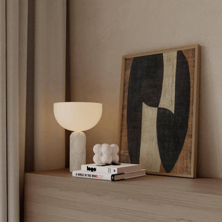 Balanced geometric shapes in earthy zen wall art poster