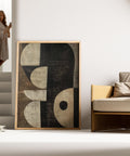 Modern geometric wall art for living room