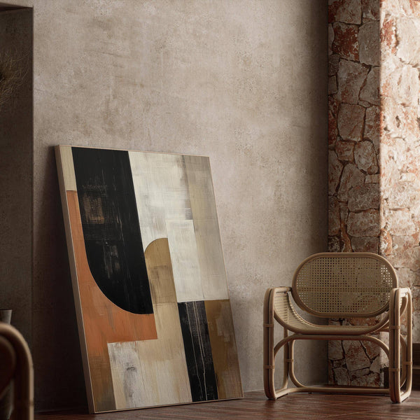 Japandi-inspired abstract art from wabi sabi wall art series