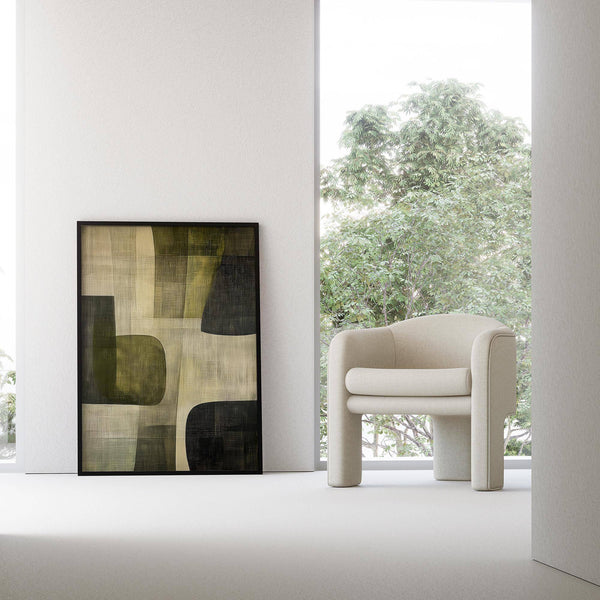 Wabi Sabi inspired abstract art print for calming interiors