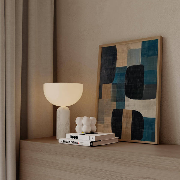 High-quality matte poster with soft tones in abstract art prints for sale