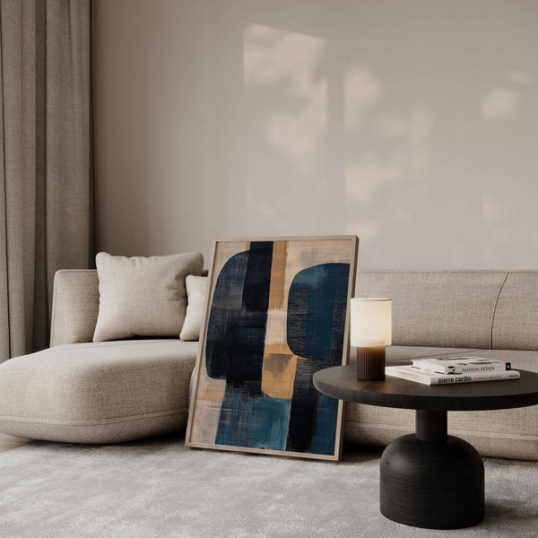 Midnight Tide print featured in calming wabi sabi painting collection