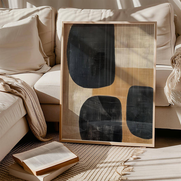 Earthy wall art ideal for Japandi and contemporary decor