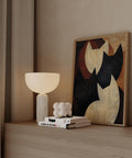 Wabi Sabi feline wall art for Japandi decor