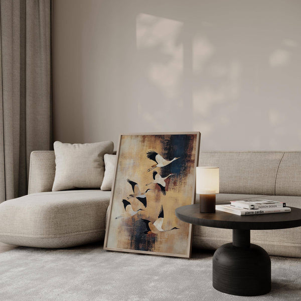 unique bird wall art featuring detailed illustrations