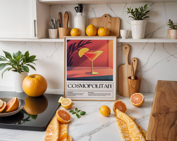 Unique drink poster art for mixologists and cocktail lovers