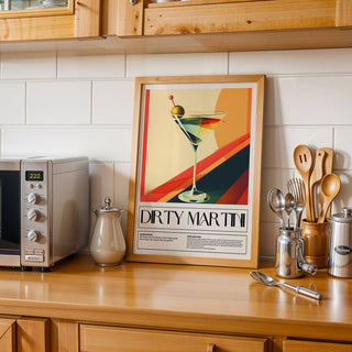 Decorative cocktail prints for wall for modern dining rooms