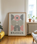 Modern Bauhaus poster for living room decor