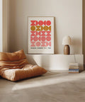 Mid-century modern inspired circles art print