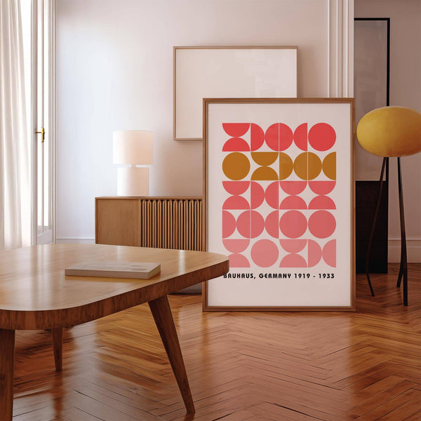 Unique bold MCM wall art print for statement walls