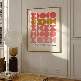 Mid-century modern bold MCM wall art with abstract design