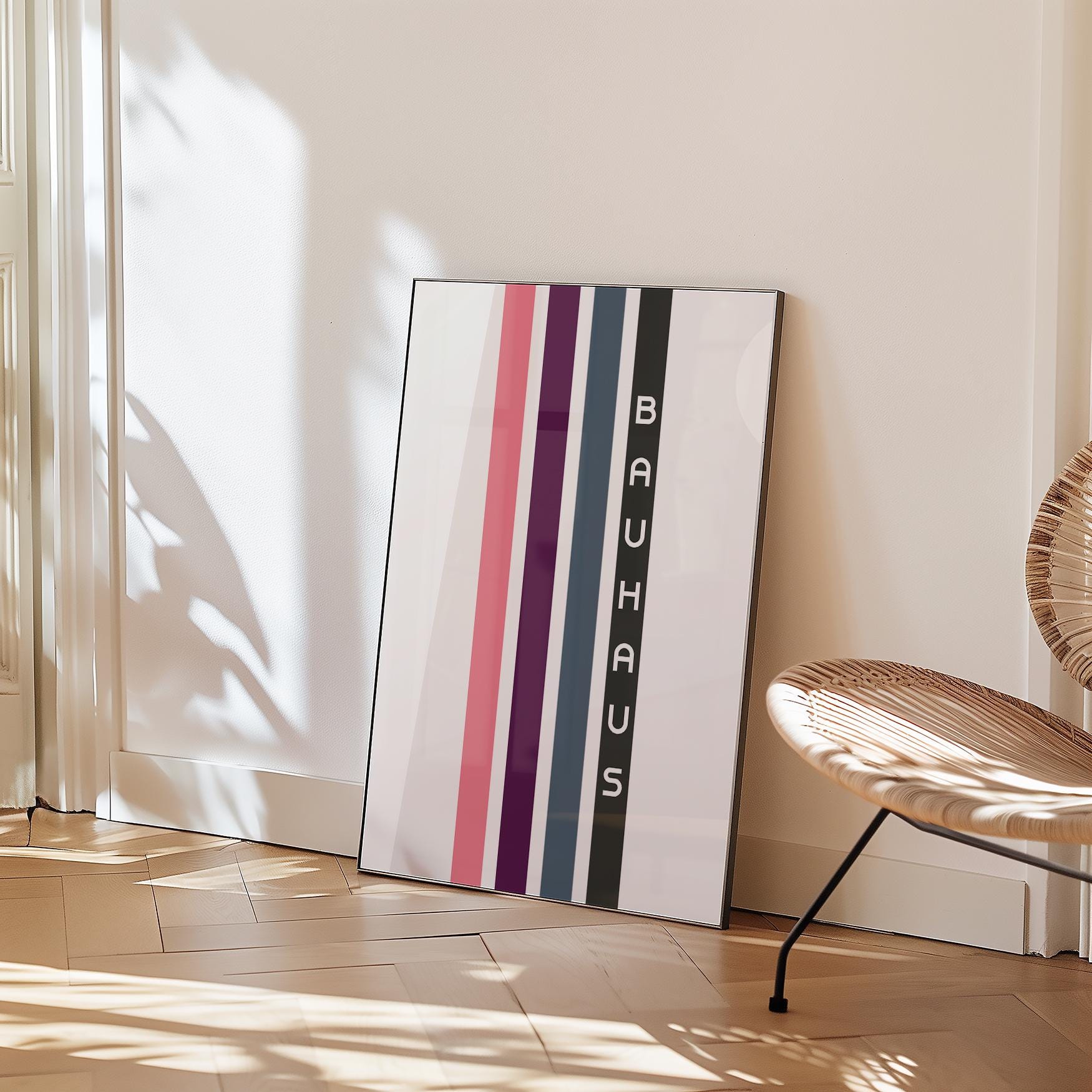 Bold Stripes Bauhaus Print