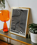 Bauhaus exhibition striped print for home decor