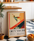 Dirty Martini cocktail recipe wall art