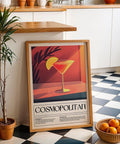 Cosmopolitan cocktail drink wall art